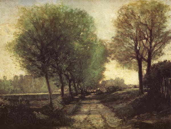 Alfred Sisley Lane near a Small Town Norge oil painting art